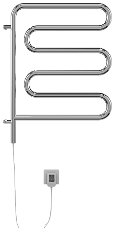 Электро 25 Ш-обр 450х570 поворотный Полотенцесушитель  TERMINUS Нарьян-Мар - фото 2