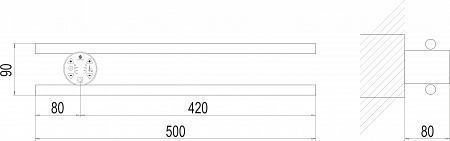 Полка Электро П2 КРУГ 500х90 NEW Нарьян-Мар - фото 3